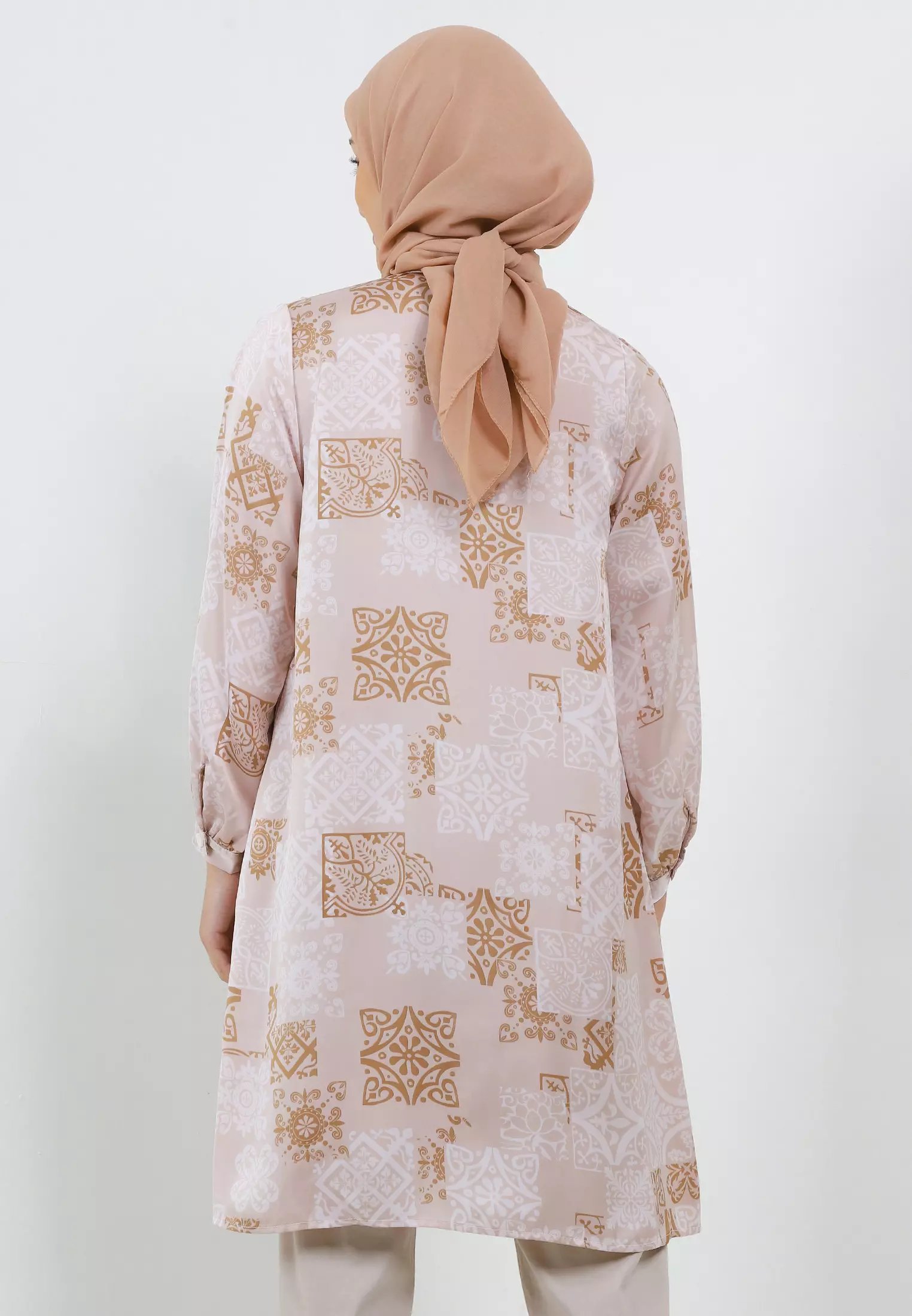 MFMW Geniara Tunik Plisket Salem Motif