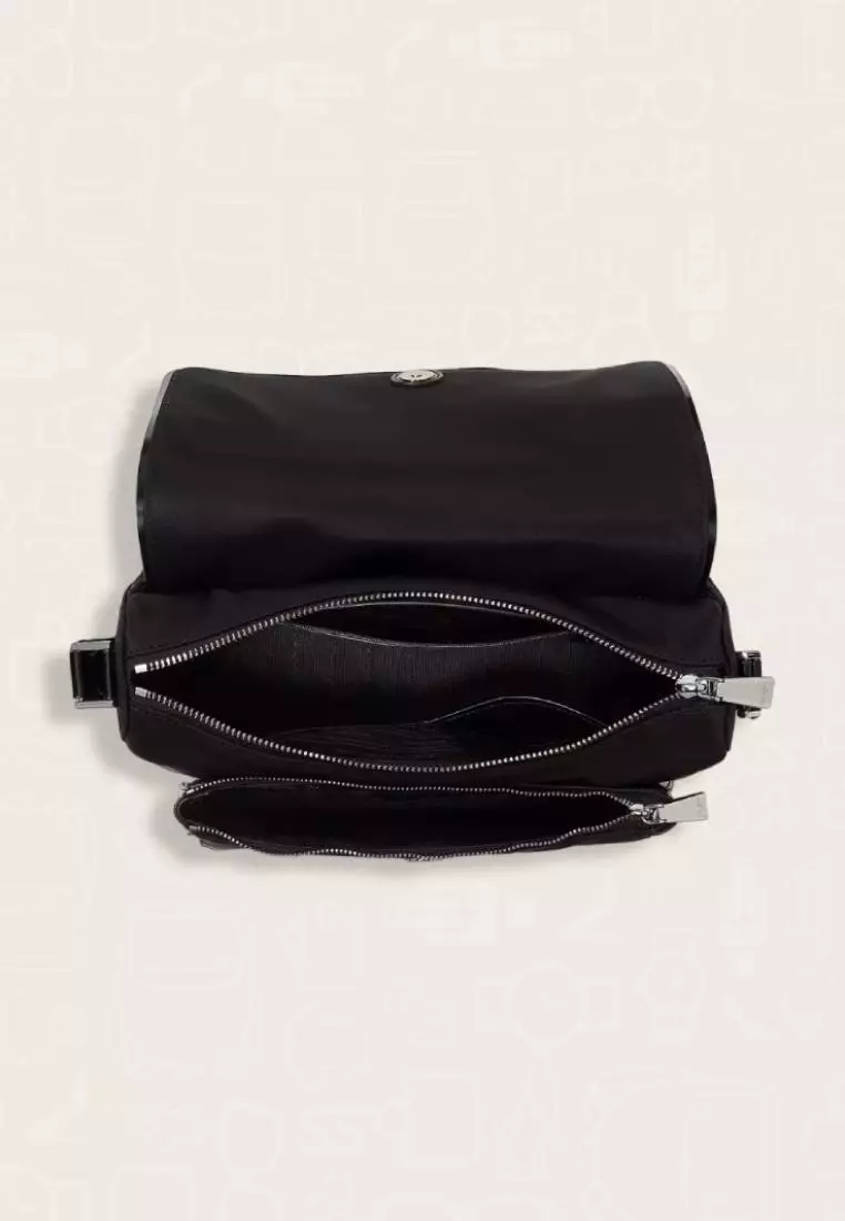 Kate Spade Sam Icon KSNYL Nylon Medium Messenger Bag Black