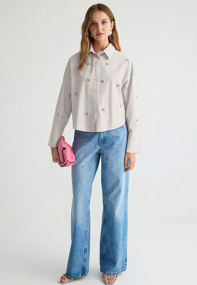 Stone Stone Accessories Detailed Woven Shirt Tctss25Tg00007