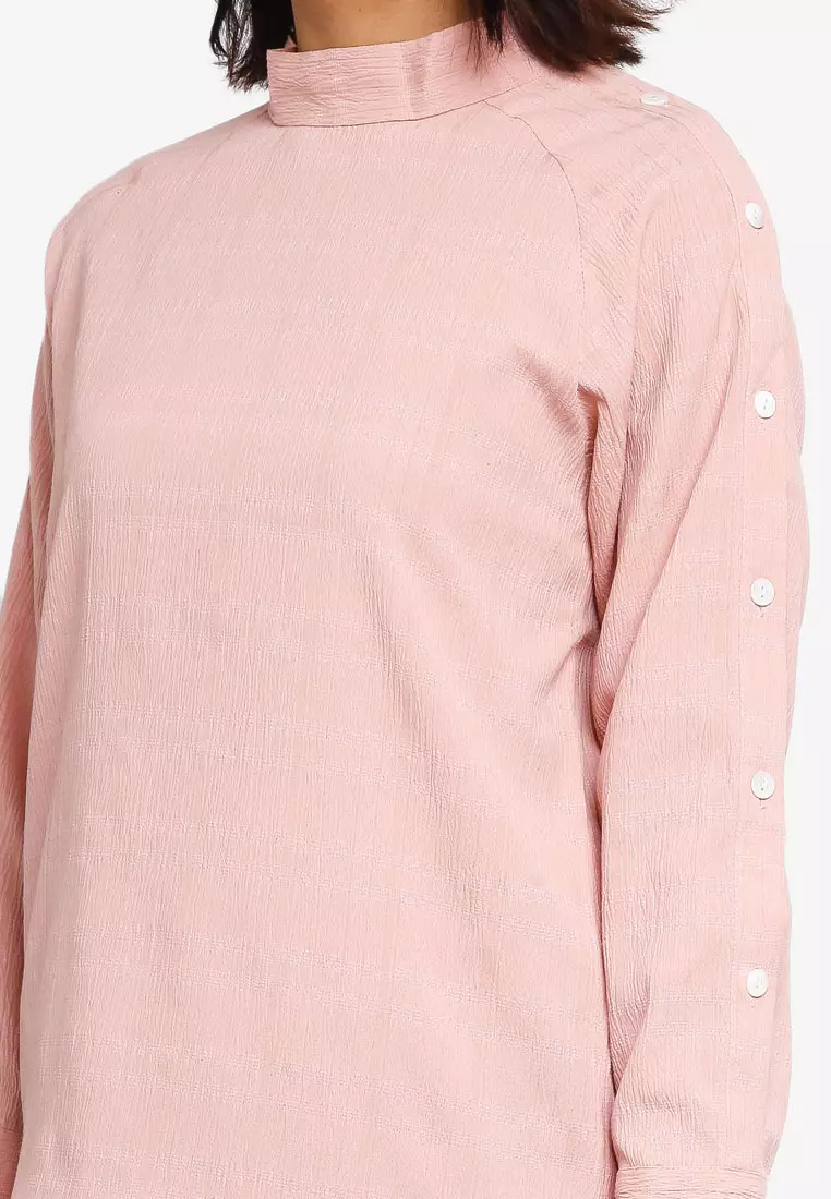 Nori Top in Blush Pink