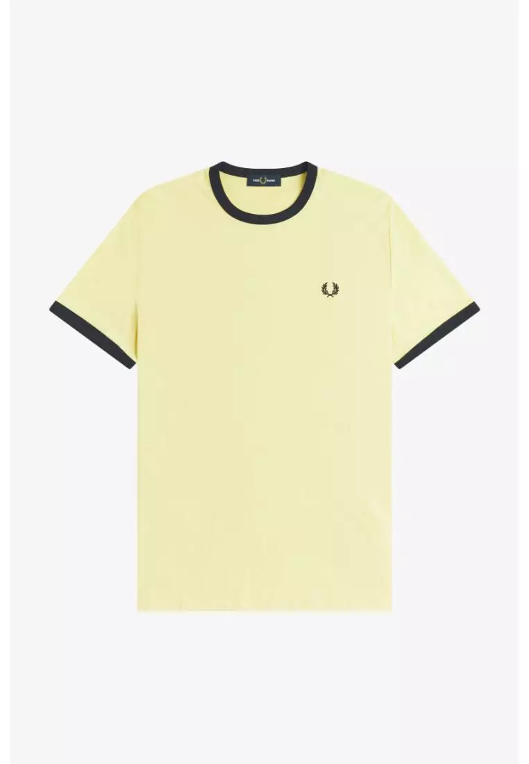 Fred Perry M3519 Ringer T-Shirt (Champion's Gold / Navy)