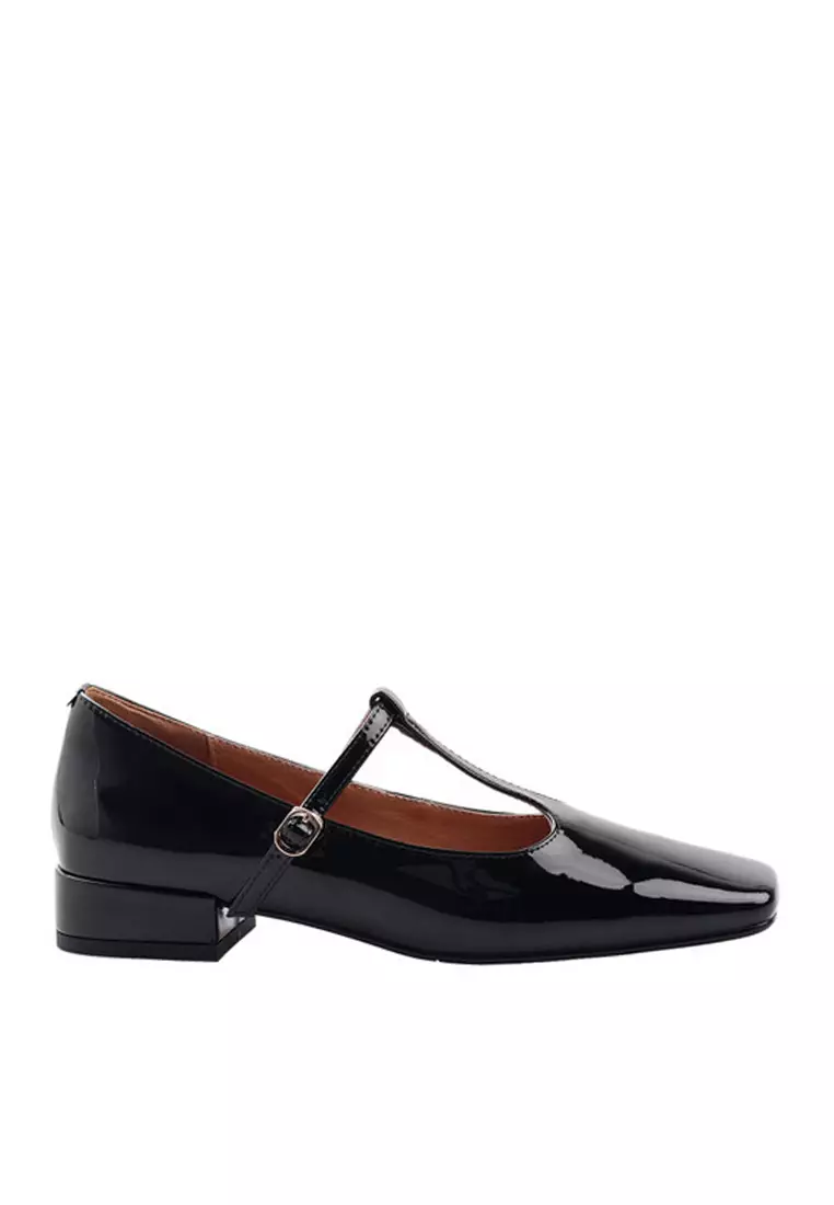 Discount on Twenty Eight Shoes  shoes - SKU: VANSA Fashion Sheep Leather T-strap Low Heel Shoes VSW-F-3496
