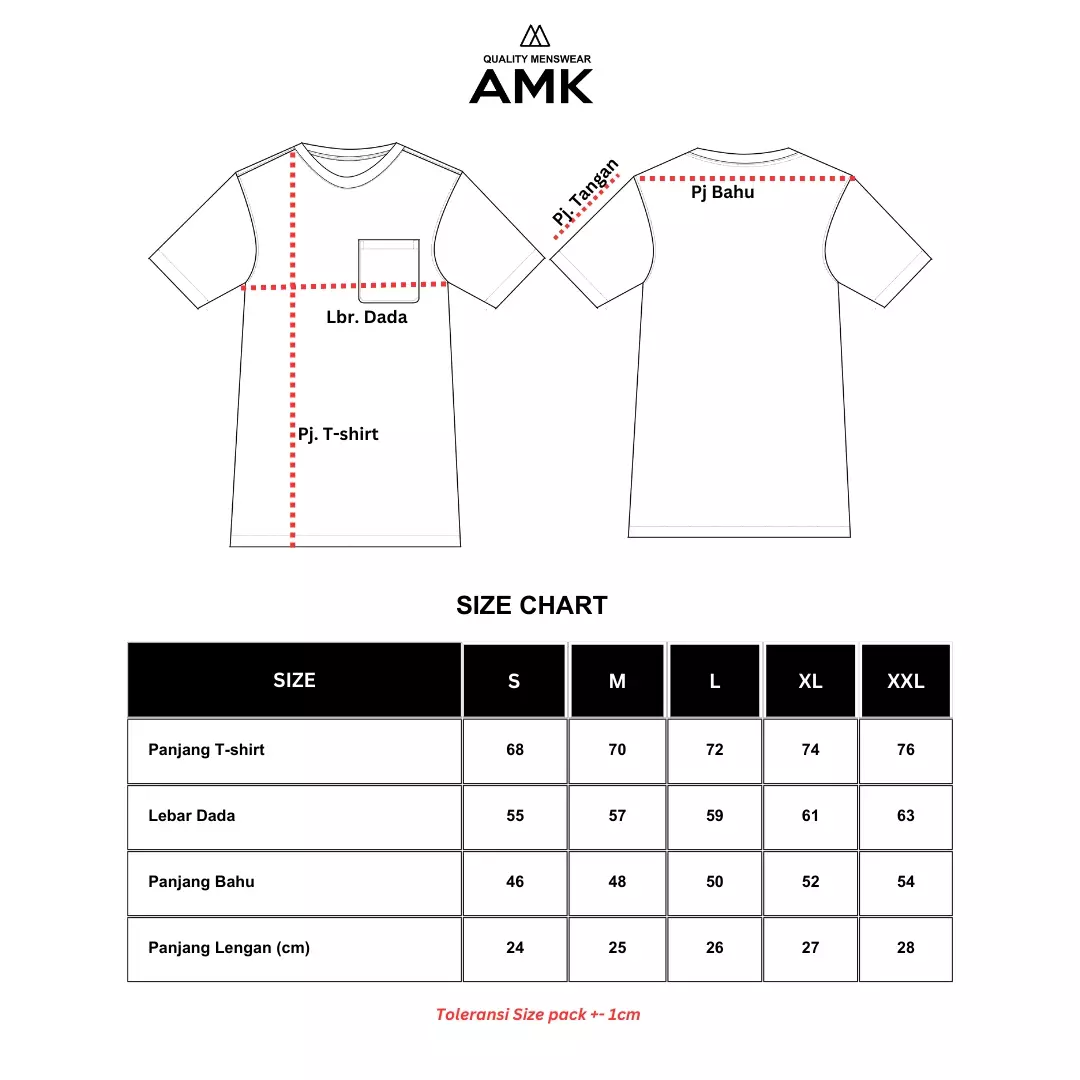 AMK Tshirt Polos Oversized  Pendek TS Sergei S/S Black