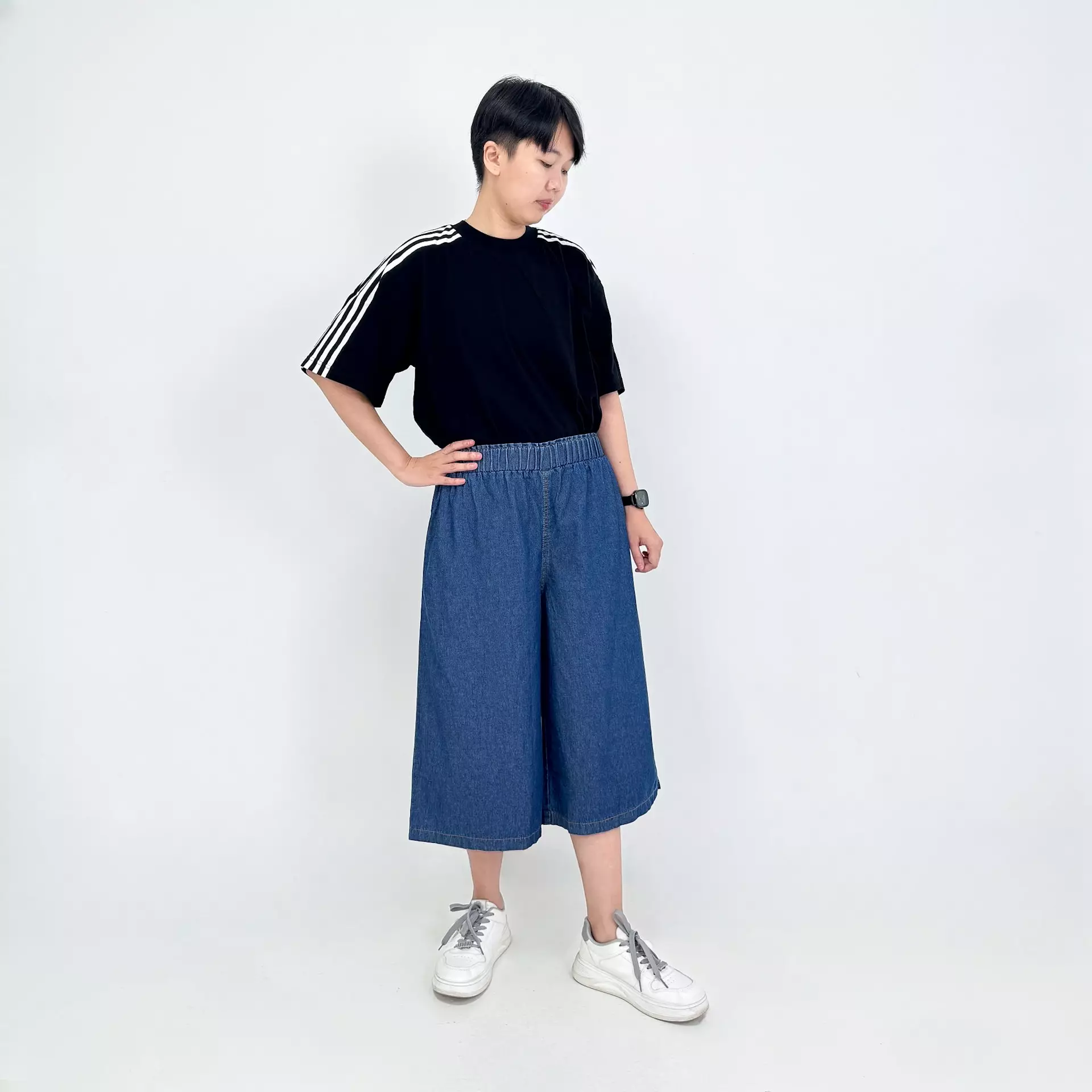 Crop Jeans Sania [DARK BLUE] Celana Denim Wanita 7/9