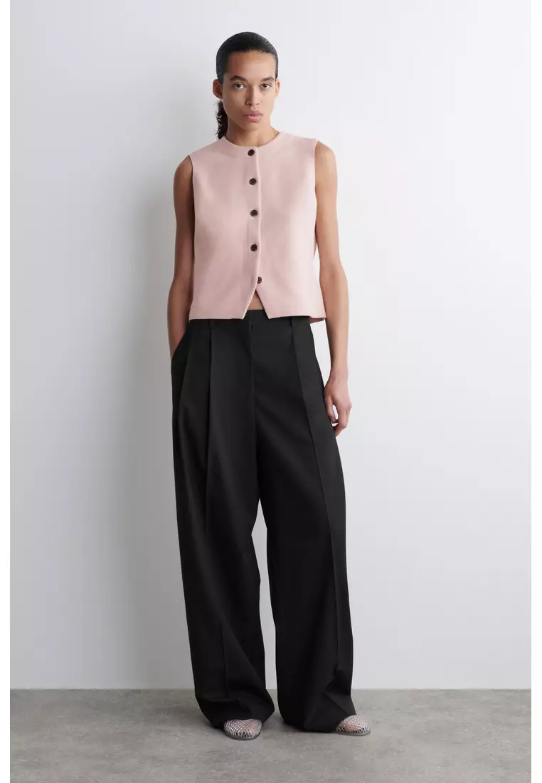 KNITTED COTTON WAISTCOAT