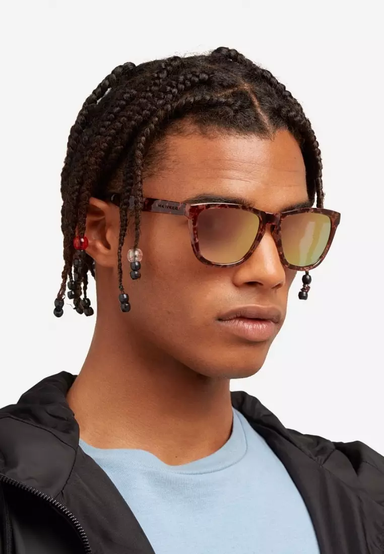 Hawkers Rose Gold ONE Sunglasses for Men and Women. UV400 Protection. Official Product Designed in Spain