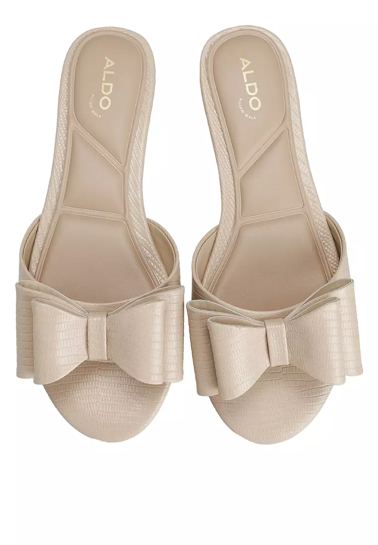 Eloquent Ribbon Slip On Sandals