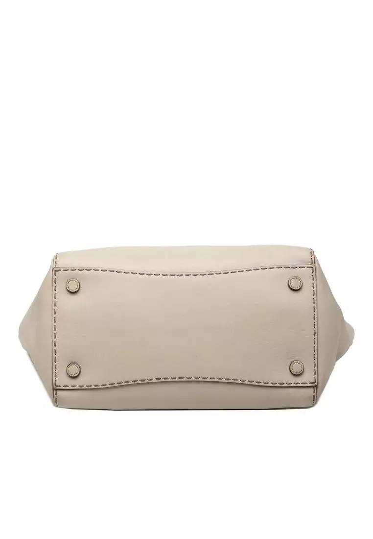 Pre-Loved Prada City Calf Stitched Twin Pocket Satchel