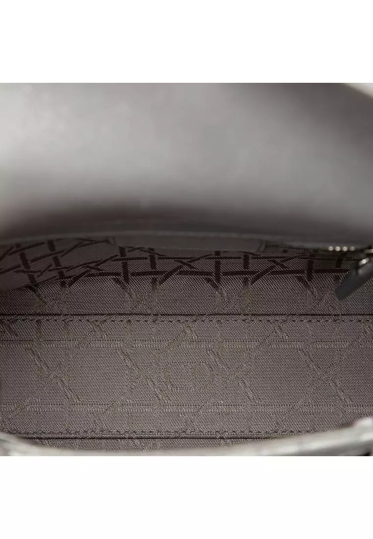 Pre-Loved Dior Mini Iridescent Lambskin Cannage Lady Dior