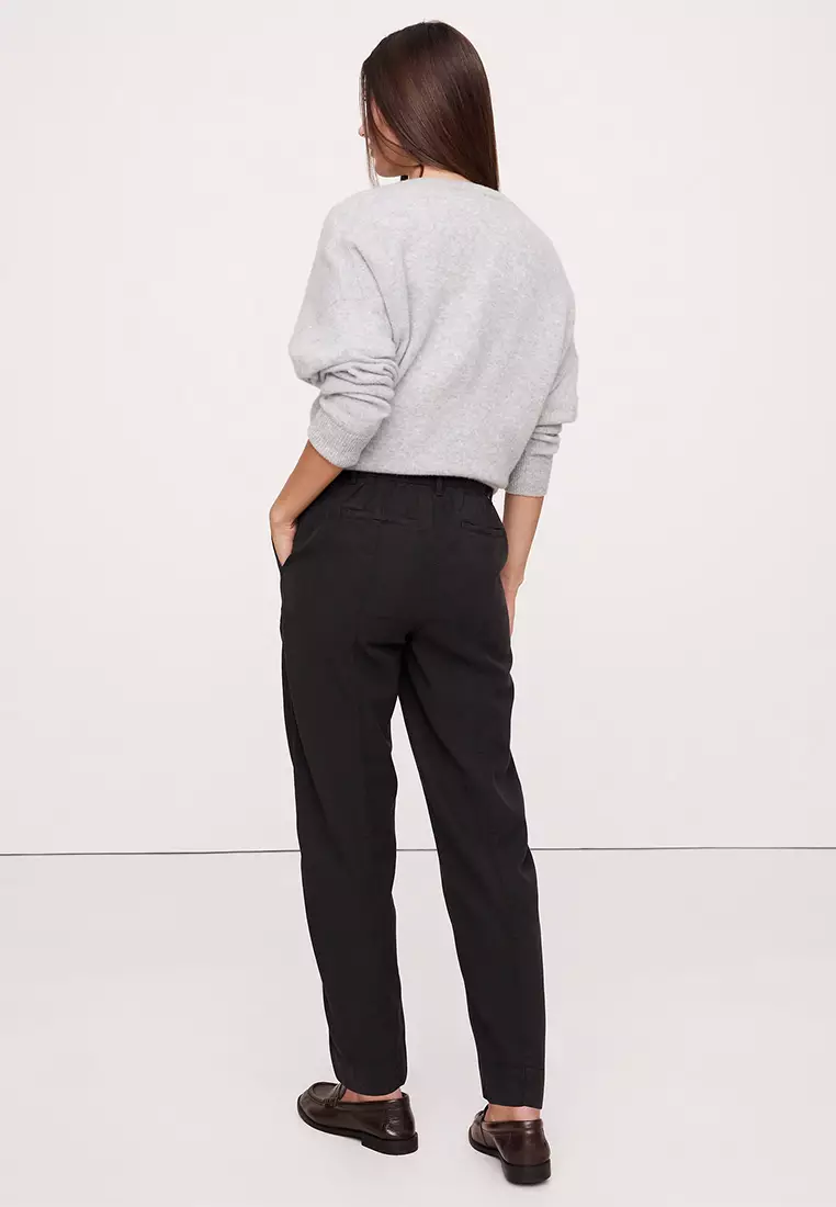 Soma High-Rise Barrel-Leg Pant
