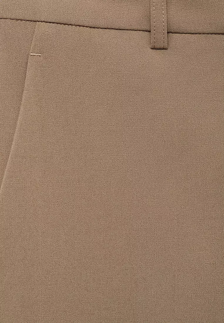 Straight Mid-Rise Trousers