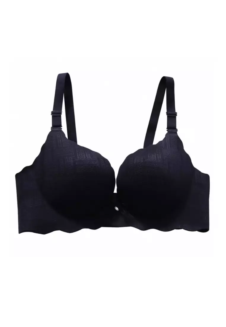 Premium Liberty Seamless Push Up Bra in Black