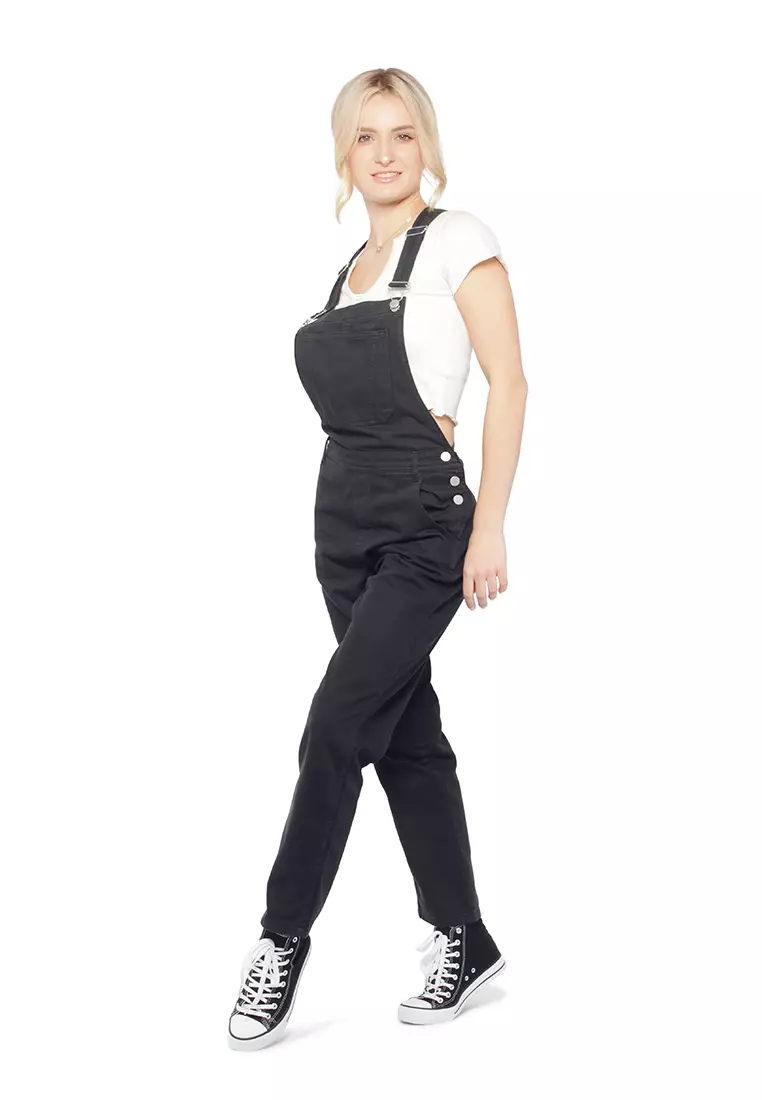 Black Mom Fit  Dungaree