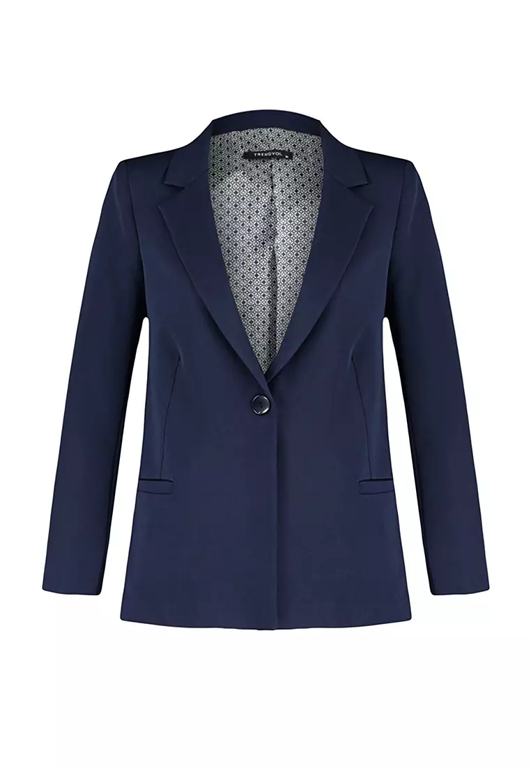 Lined Detailed Blazer Jacket