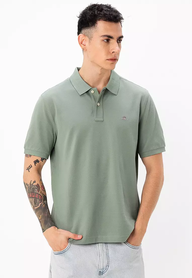 Regular Fit Shield Piqué Polo Shirt