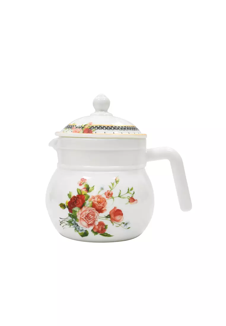 Buy QUEENS Queens 1000ML Opal Glass Teapot with Lid Rosenfield Online