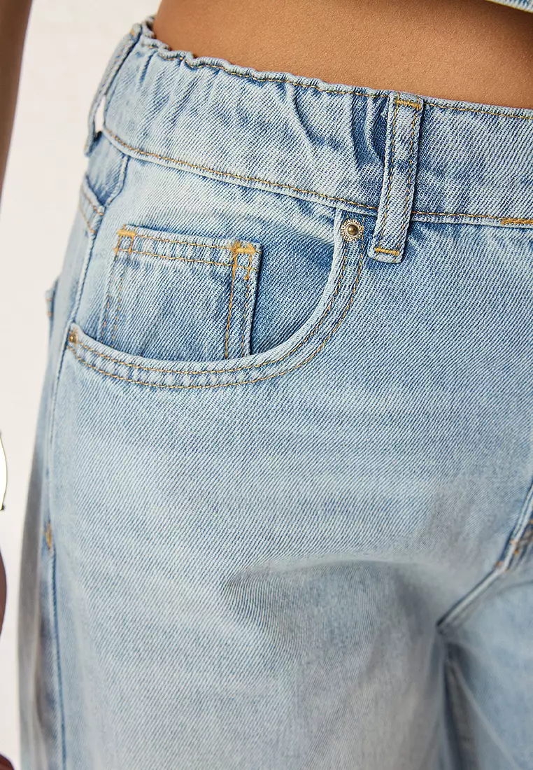 High Waist Extra Wide Leg Palazzo Jeans