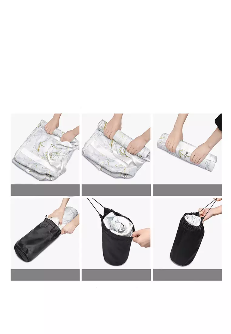 Stowable Duffel Bag With Shoes Compartment