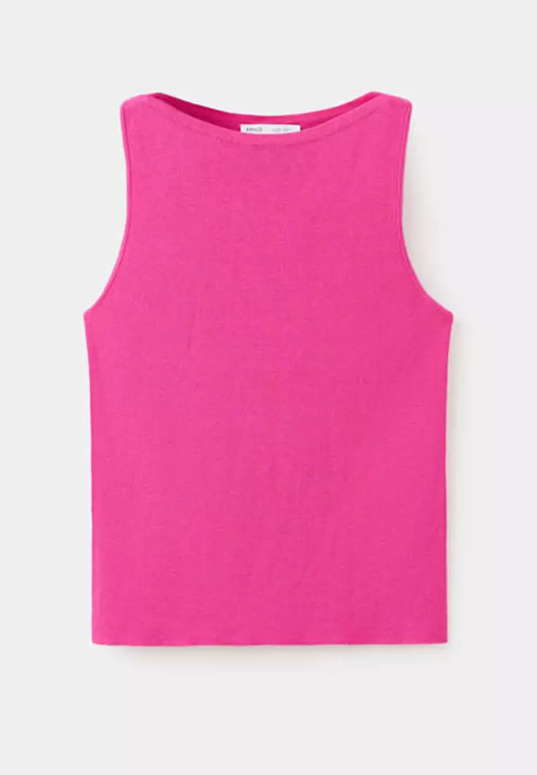 Fine Knit Boat Neck Top
