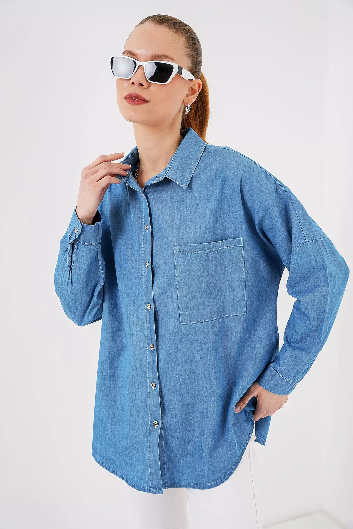Oversize Denim Shirt