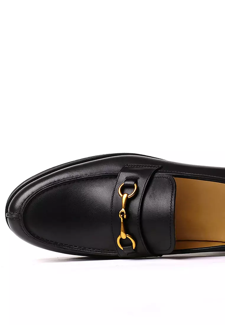Horsebit Buckle Cowhide Loafers BL601-1