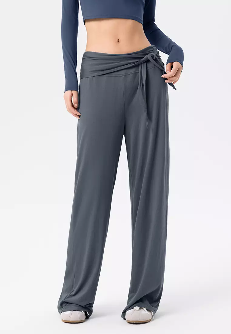 Low Waist Draped Wide Leg Pants DSG-DWL125601