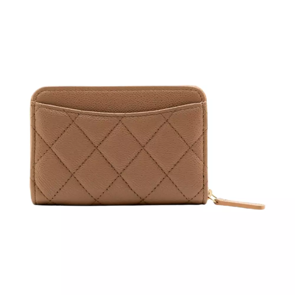 CC Classic Zipped Coin Purse Brown