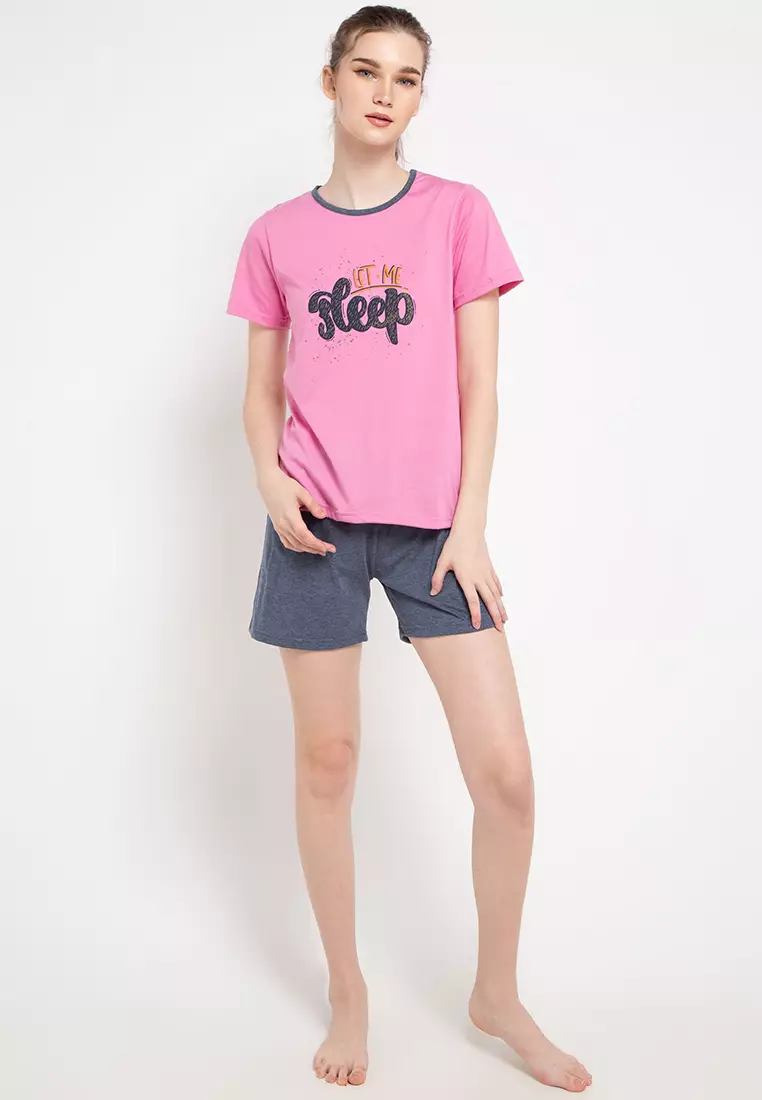 Pyjama Pijama Short Sleeve Short Pants Sleepwear