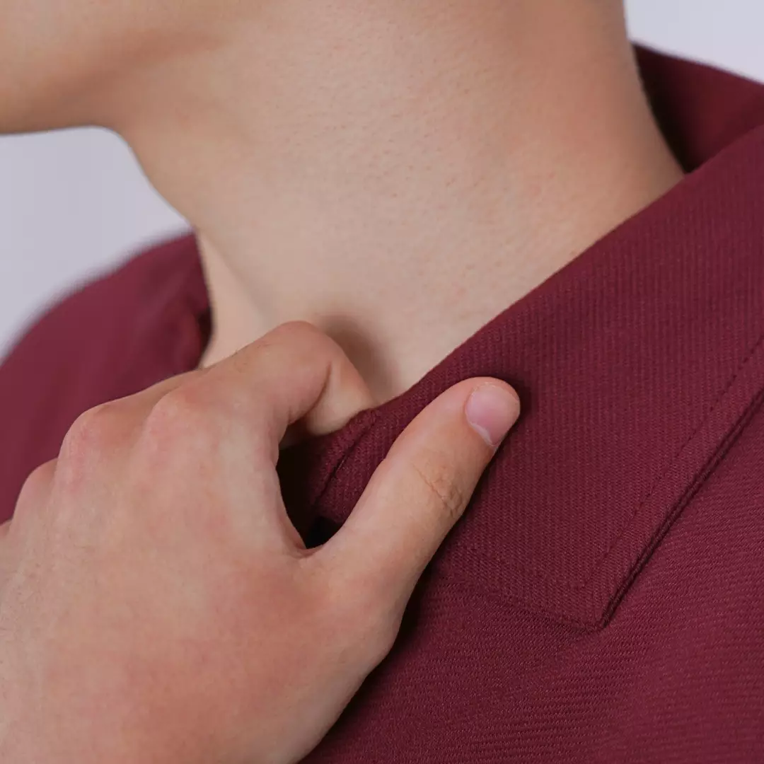 Ryusei Polo Oversize Kudo Twill Maroon