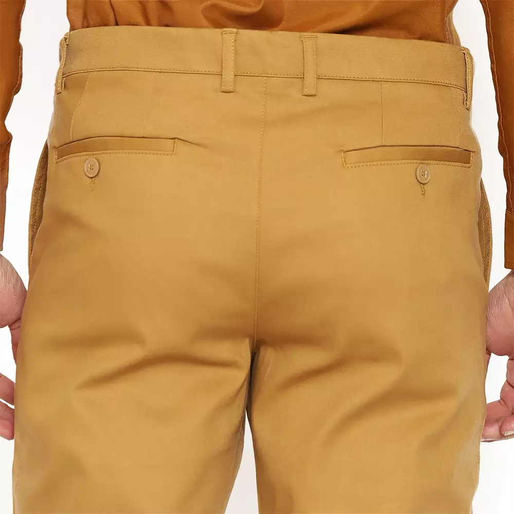 Schoeller Celana Chino Pria Slim Fit Panjang – MELVIL Khaki Polos Premium