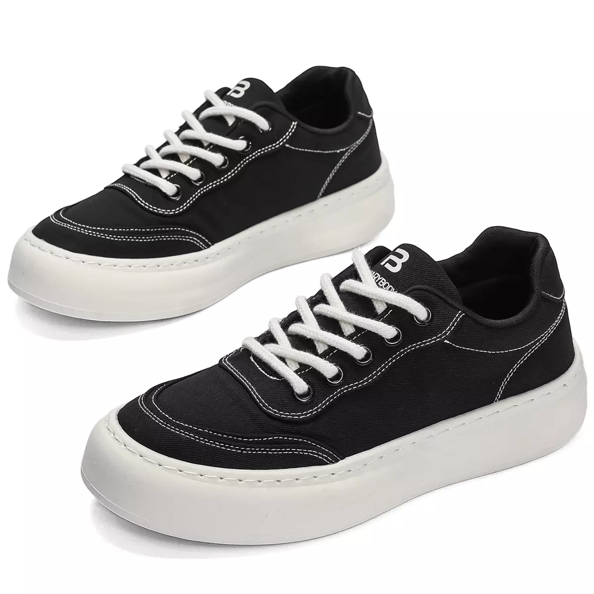 Sepatu Kanvas Pria Bertali Casual Sneakers Cowok Sekolah Pelajar QNL102