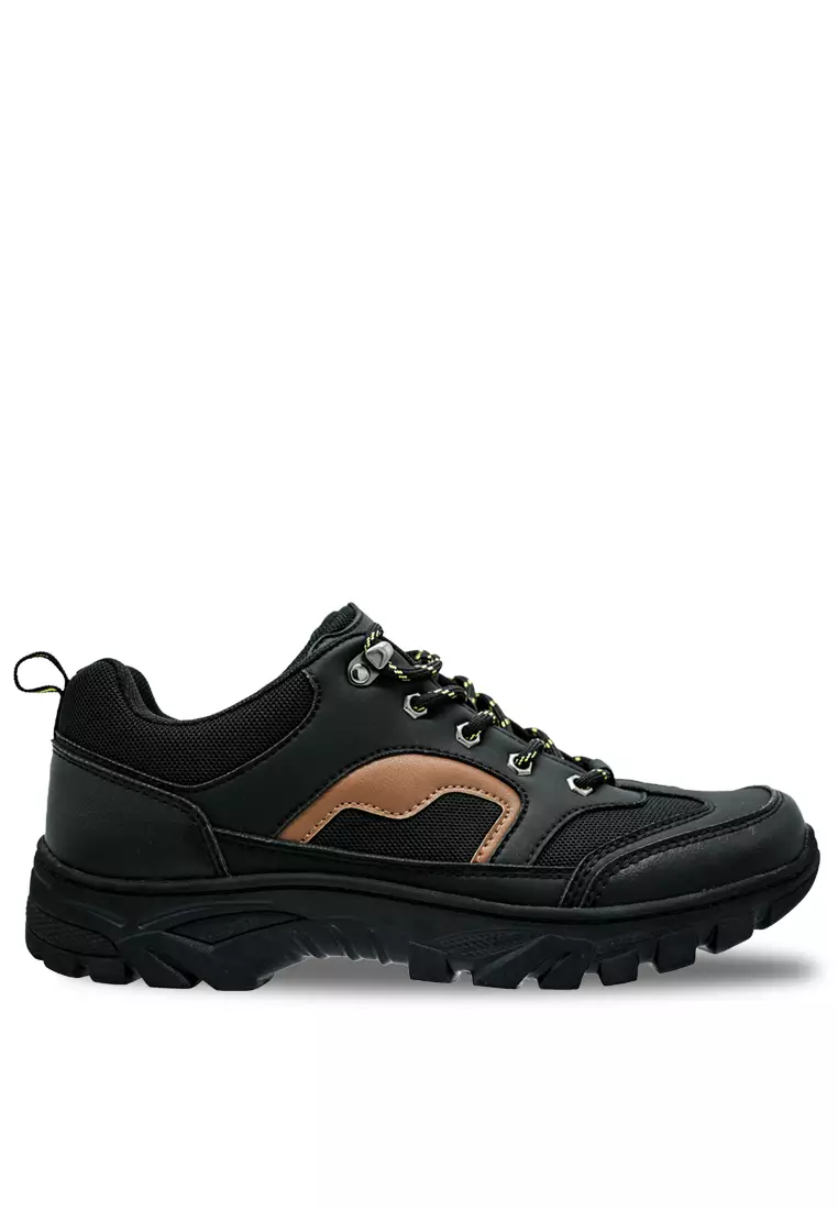 Mens black sales hiking shoes