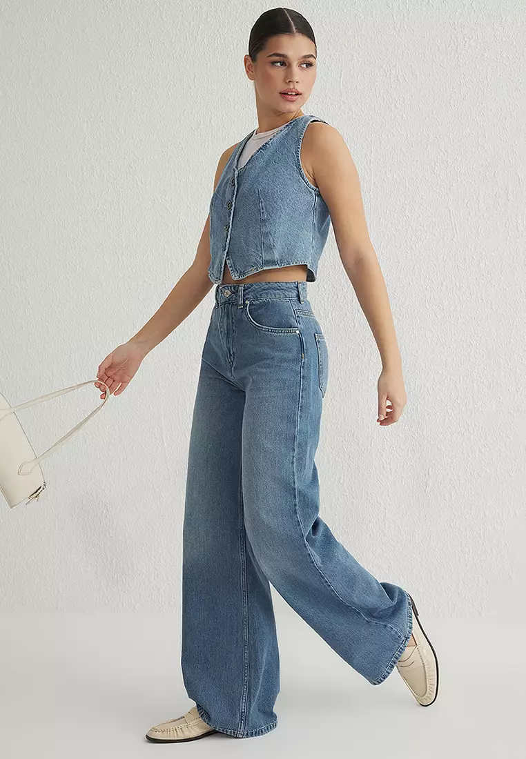 High Waist Wide Leg Jeans