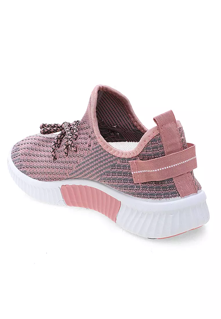 Sneakers Wanita Running Shoes Dual Tone Color Fashion Women Premium Quality - Pink