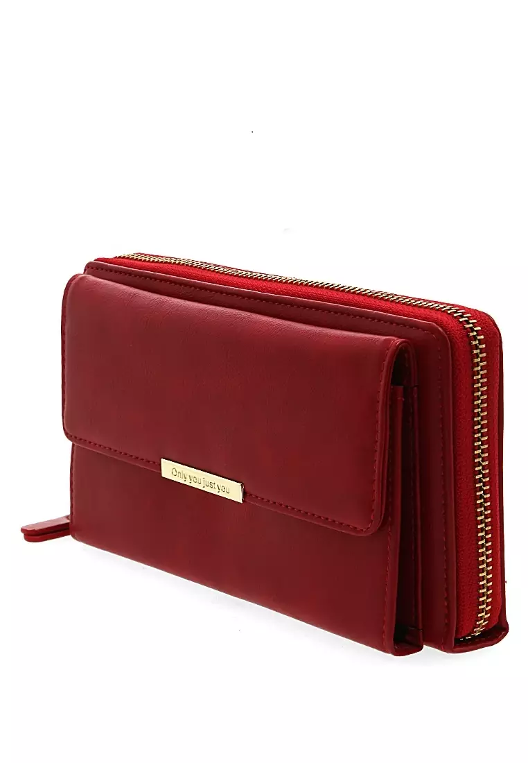 Dompet Tas Wanita Model Panjang Ladies Korean Handbag Long Wallet Many Slot Material PU Leather ORIGINAL