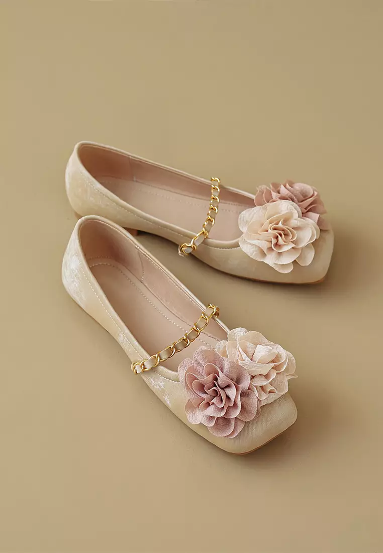 Flower Strap Mary Jane Shoes WW89-1
