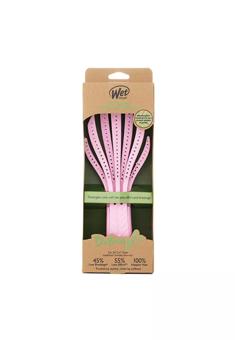 WET BRUSH - Go Green Curly Detangling Hair Brush - # Pink 1pcs