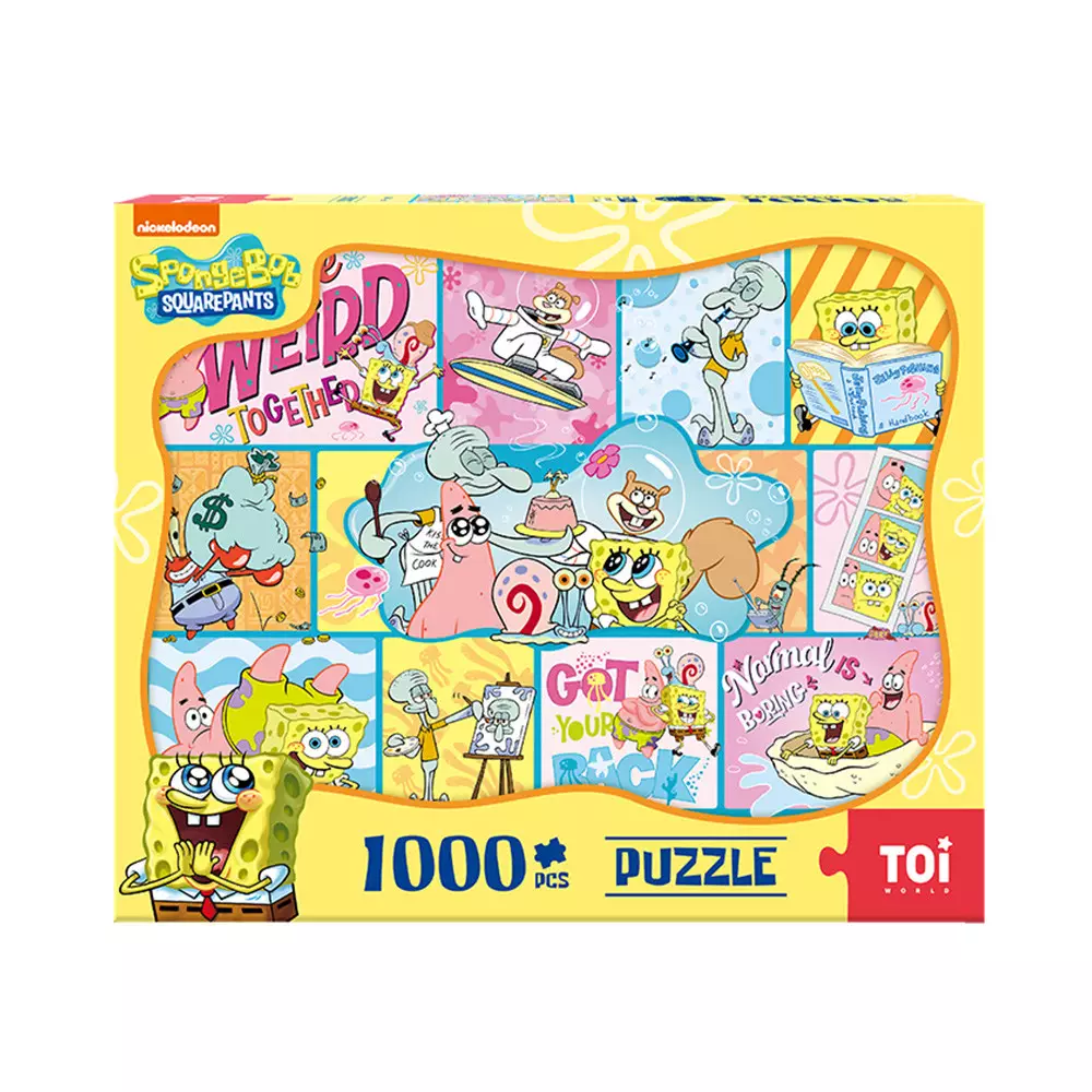 TOI SPONGEBOB SQUAREPANTS PUZZLE HAPPY BIKINI BOTTOM SET 1000 PCS 23086 - MIX