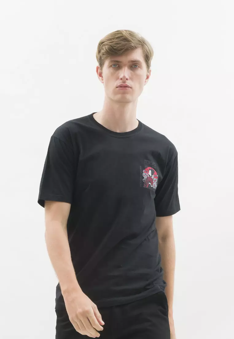 Kaos hitam t shirt polos houseofcuff motif Snake READY HINGGA 4XL