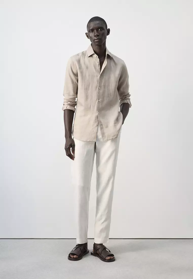 100% Linen Slim-Fit Shirt