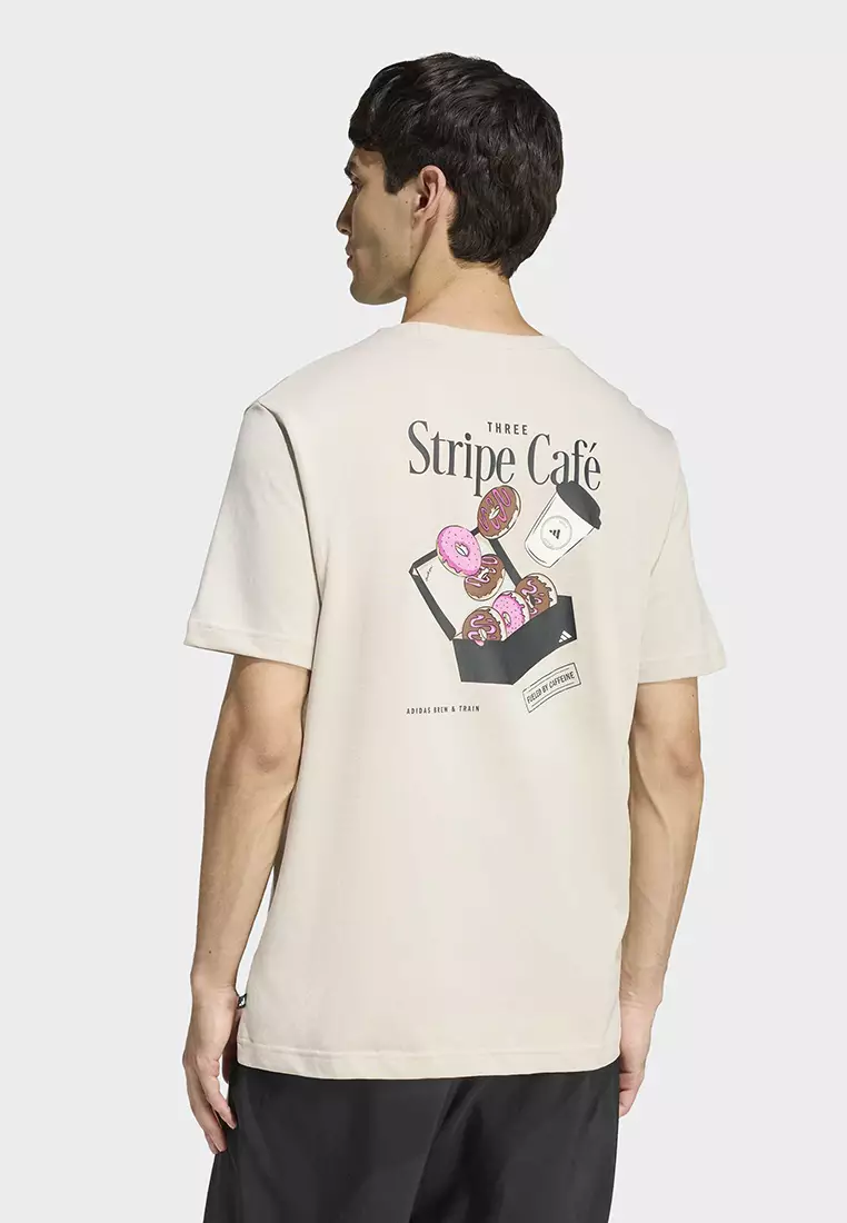 Coffee Cafe Donut Box Graphic T-Shirt