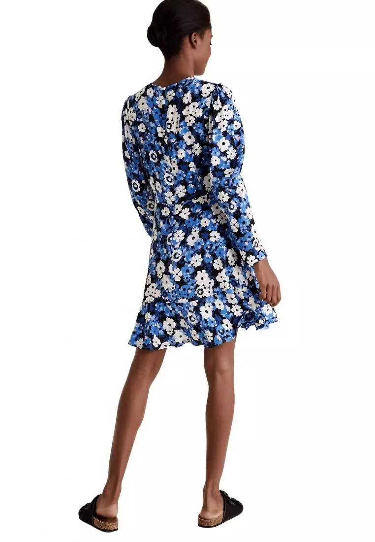 Buy MARKS SPENCER Floral Puff Sleeve Mini Tea Dress 2024 Online