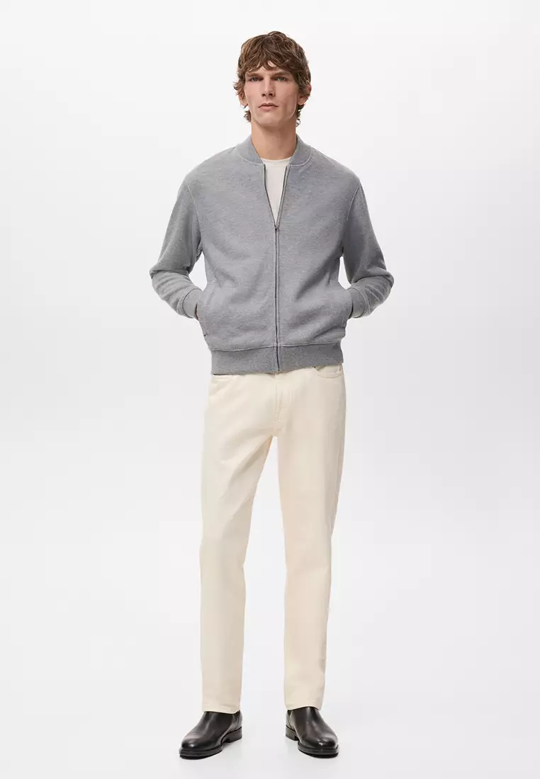 Bomber Jacket with Zip