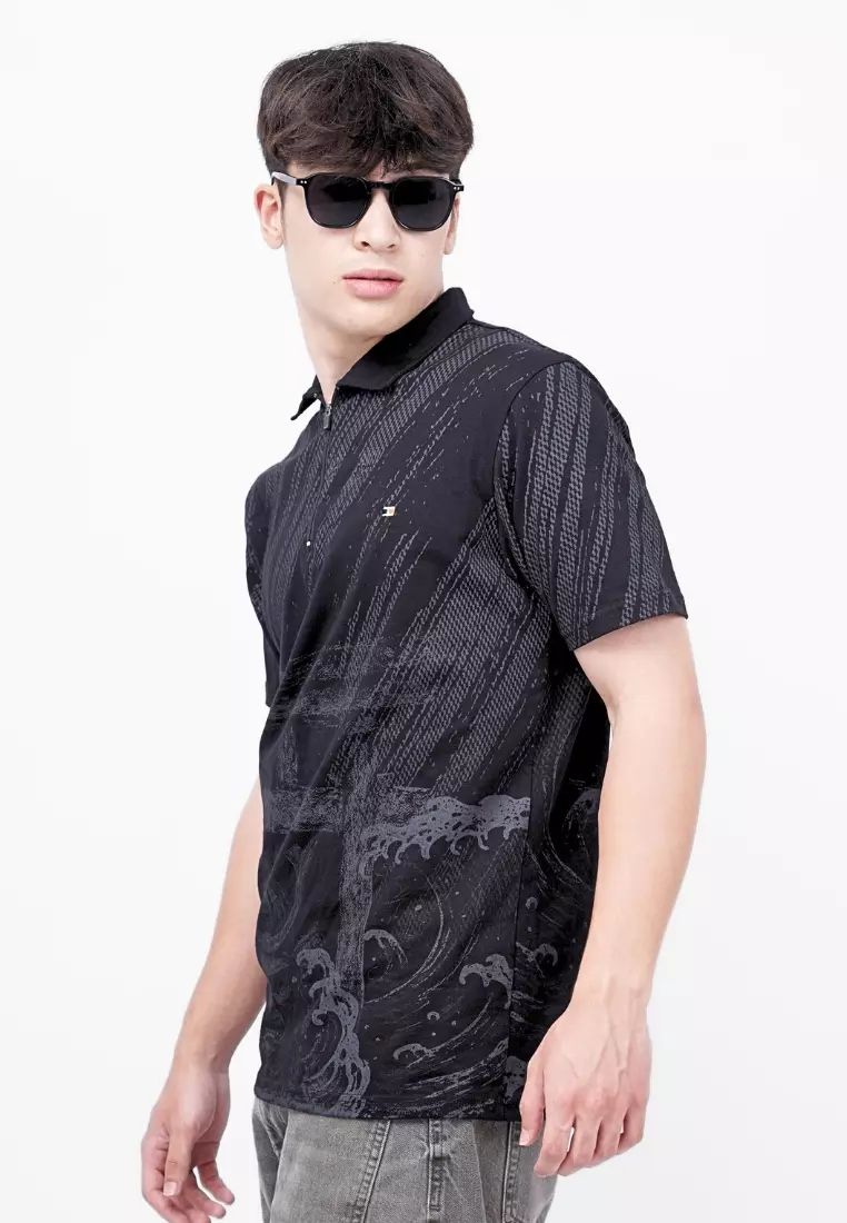 Ryusei Polo Pria Riku FP Black