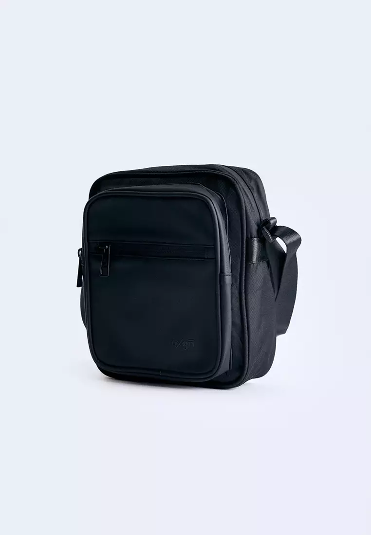 Multi Compartment Water Repellent Sling Bag
