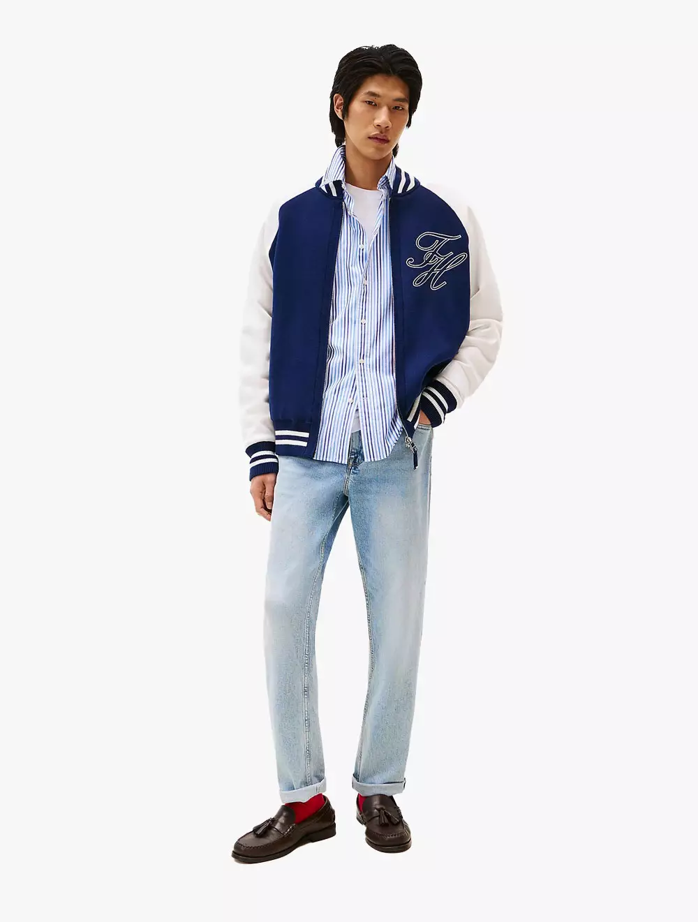 Tommy Hilfiger - T1 KNITTED VARSITY BOMBER