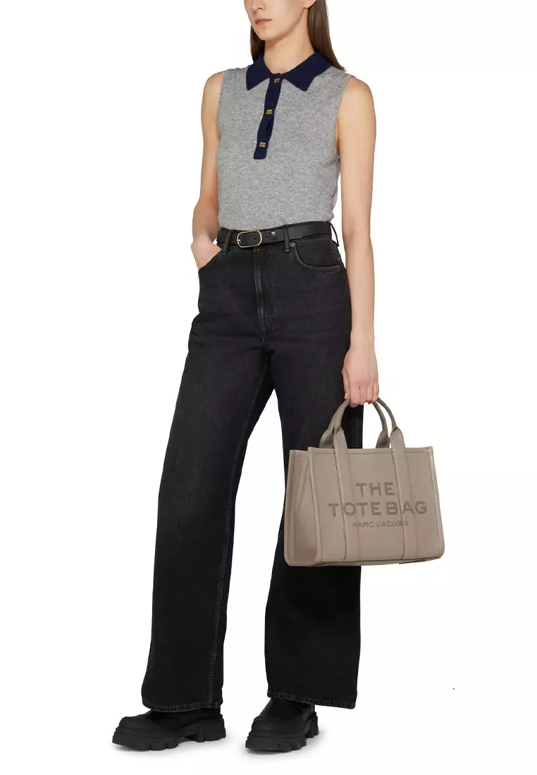 The Leather Medium Tote Bag Cement H004L01PF21