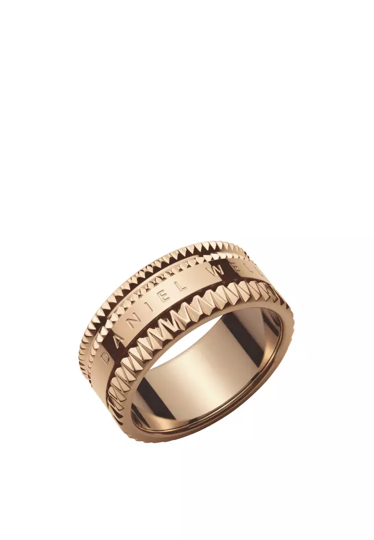 Elevation Ring Rose Gold - Unisex cincin - Couple Rings - Stainless steel Enamel Ring for Women and Men