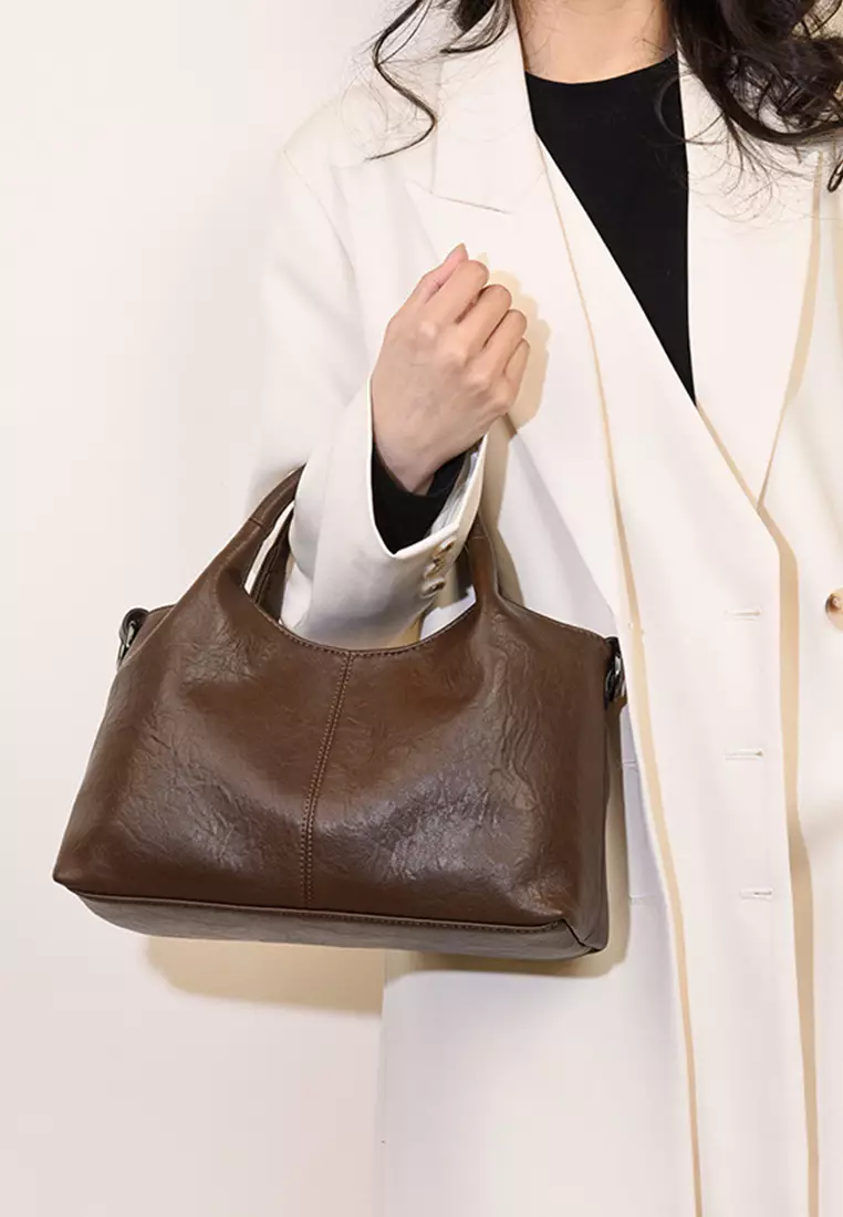 Textured Faux Leather Three Way Handbag JW HD-3918.a
