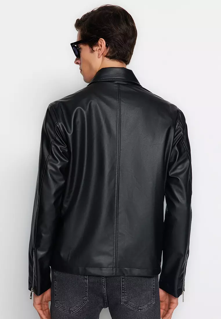 Faux Leather Biker Jacket